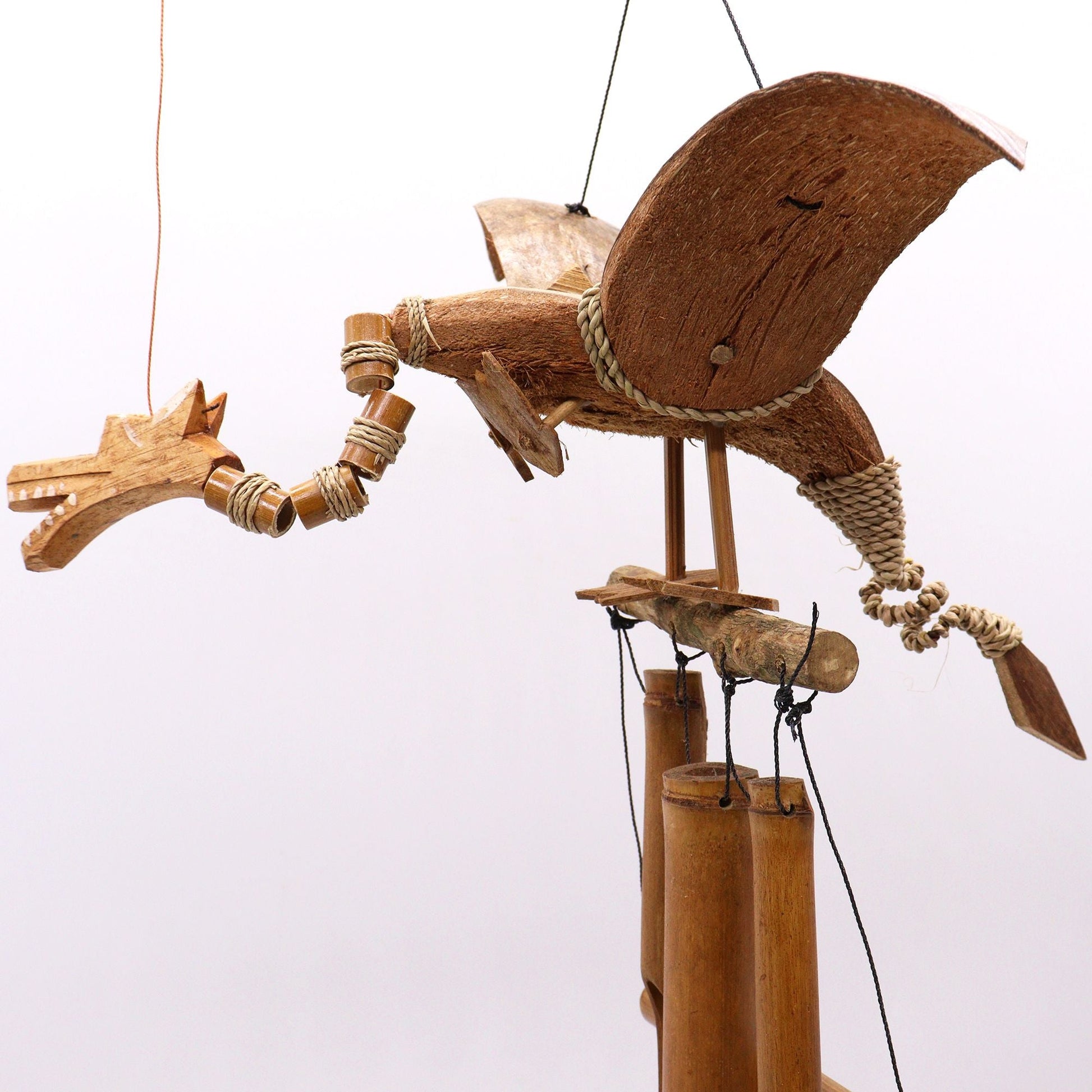 Coconut Dragon Wind Chimes - Luna Panther