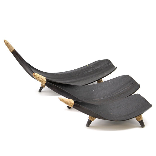 Coconut Leaf Fruit Bowl Set - Chocolate - Luna Panther