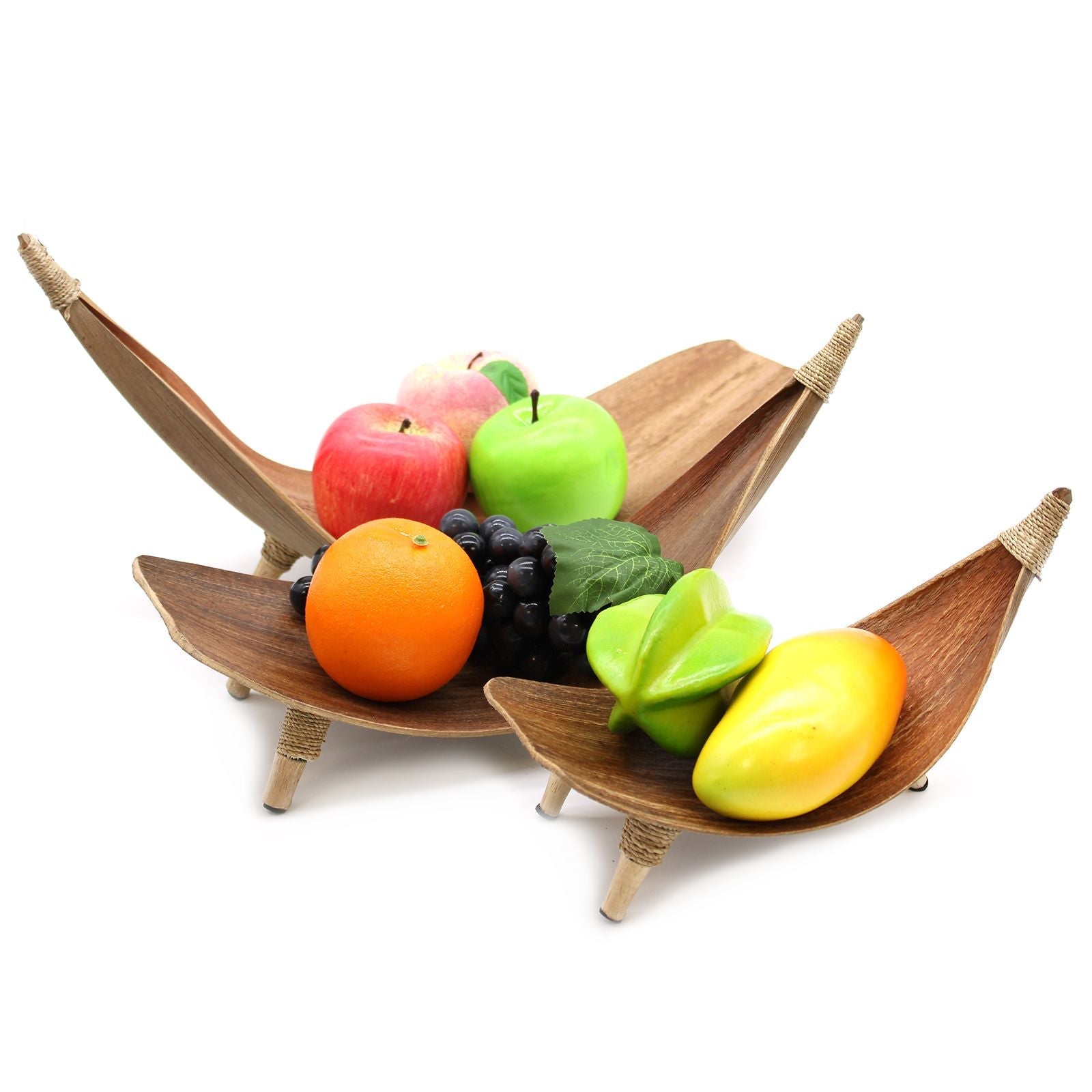 Coconut Leaf Fruit Bowl Set - Natural - Luna Panther