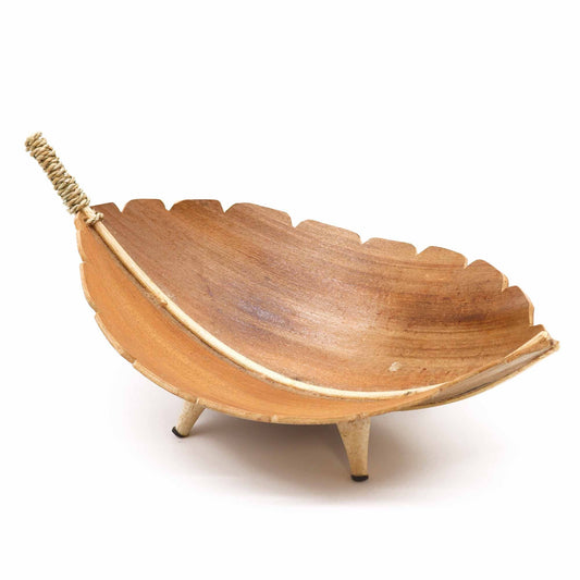 Coconut Leaf Large Fruit Bowl - Natural - Luna Panther