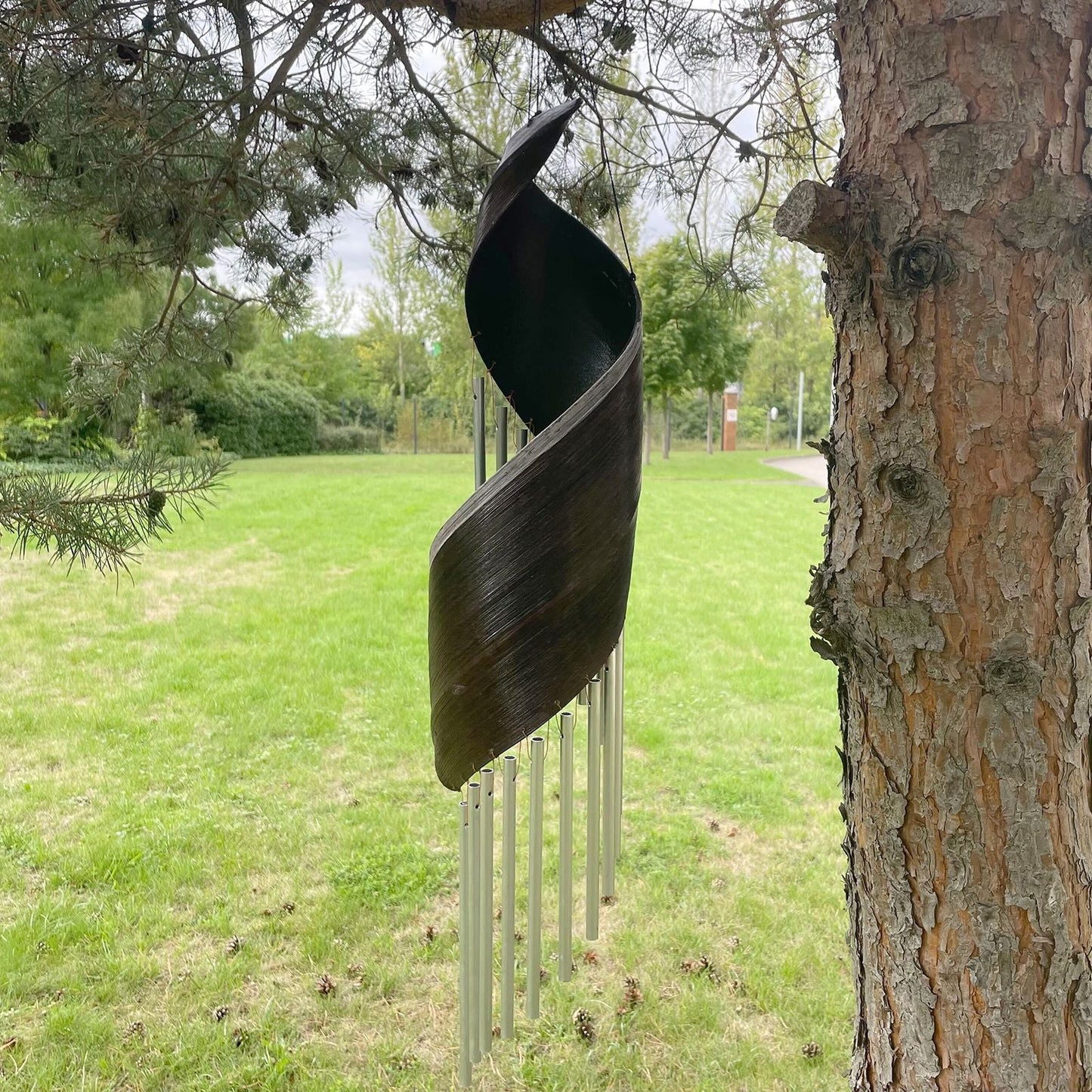 Coconut Leaf Wind Chimes - Chocolate - Luna Panther