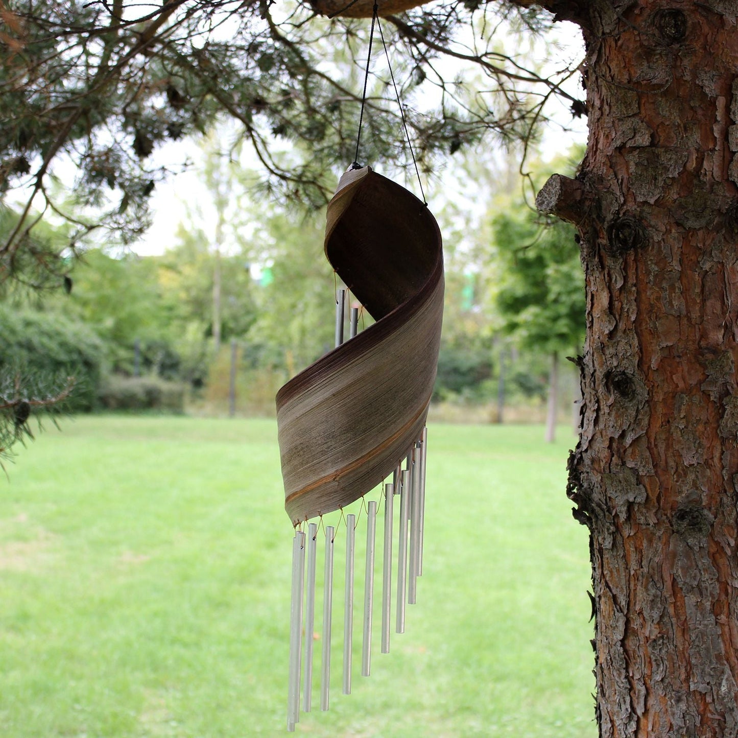 Coconut Leaf Wind Chimes - Natural - Luna Panther