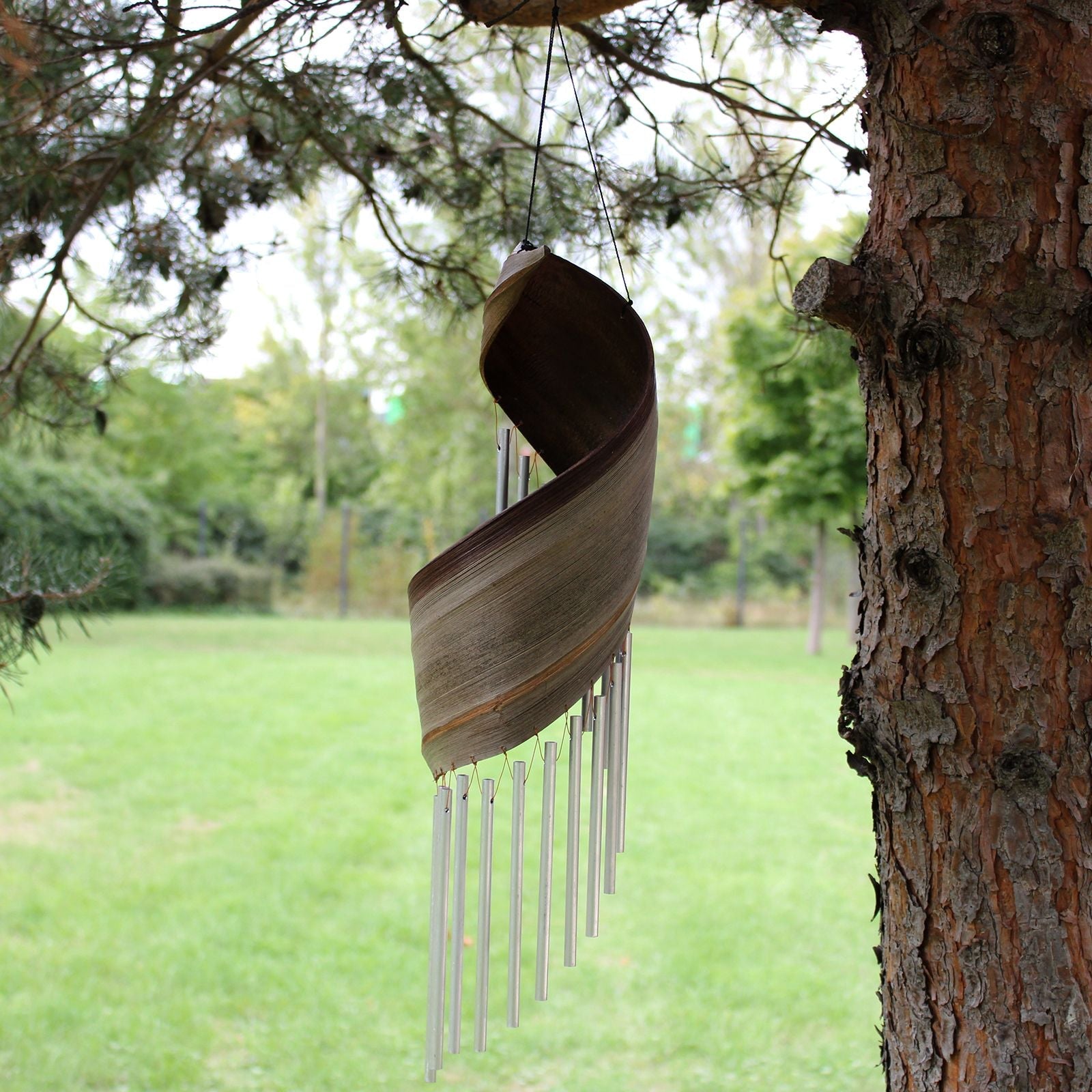 Coconut Leaf Wind Chimes - Natural - Luna Panther