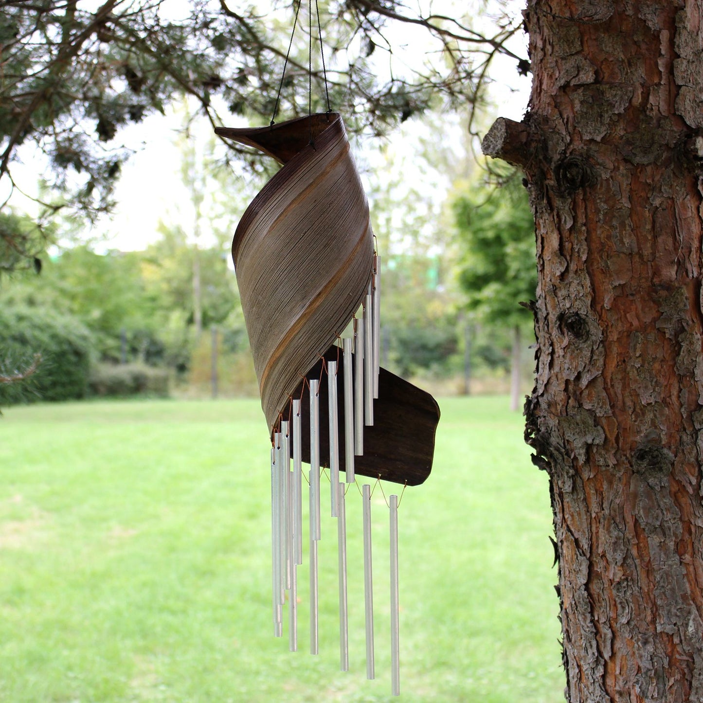 Coconut Leaf Wind Chimes - Natural - Luna Panther