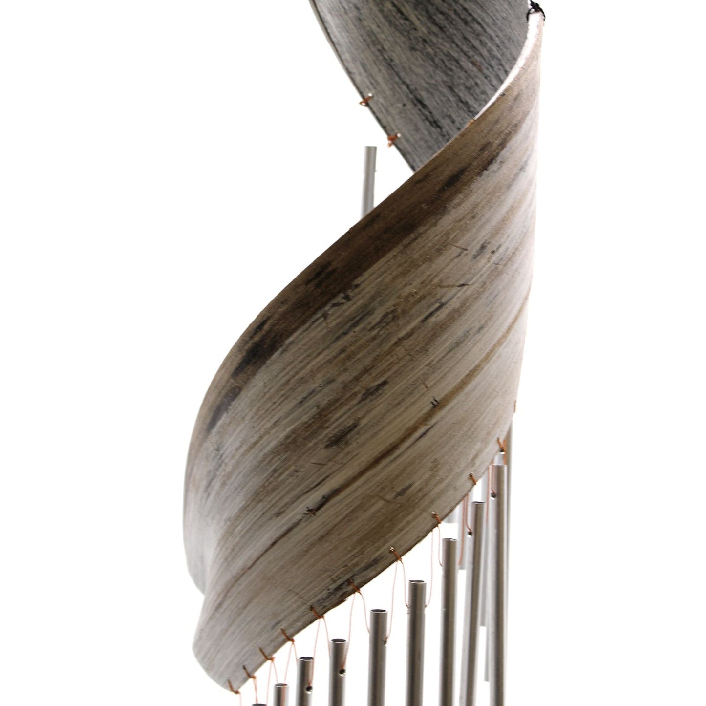 Coconut Leaf Wind Chimes - Whitewash - Luna Panther
