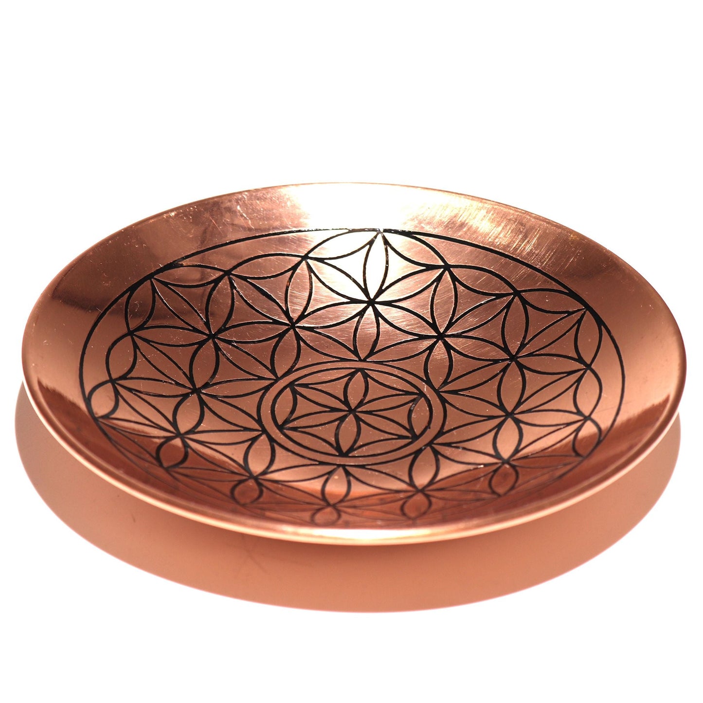 Copper Offer / Smudge Plate - Flower of Life - Luna Panther