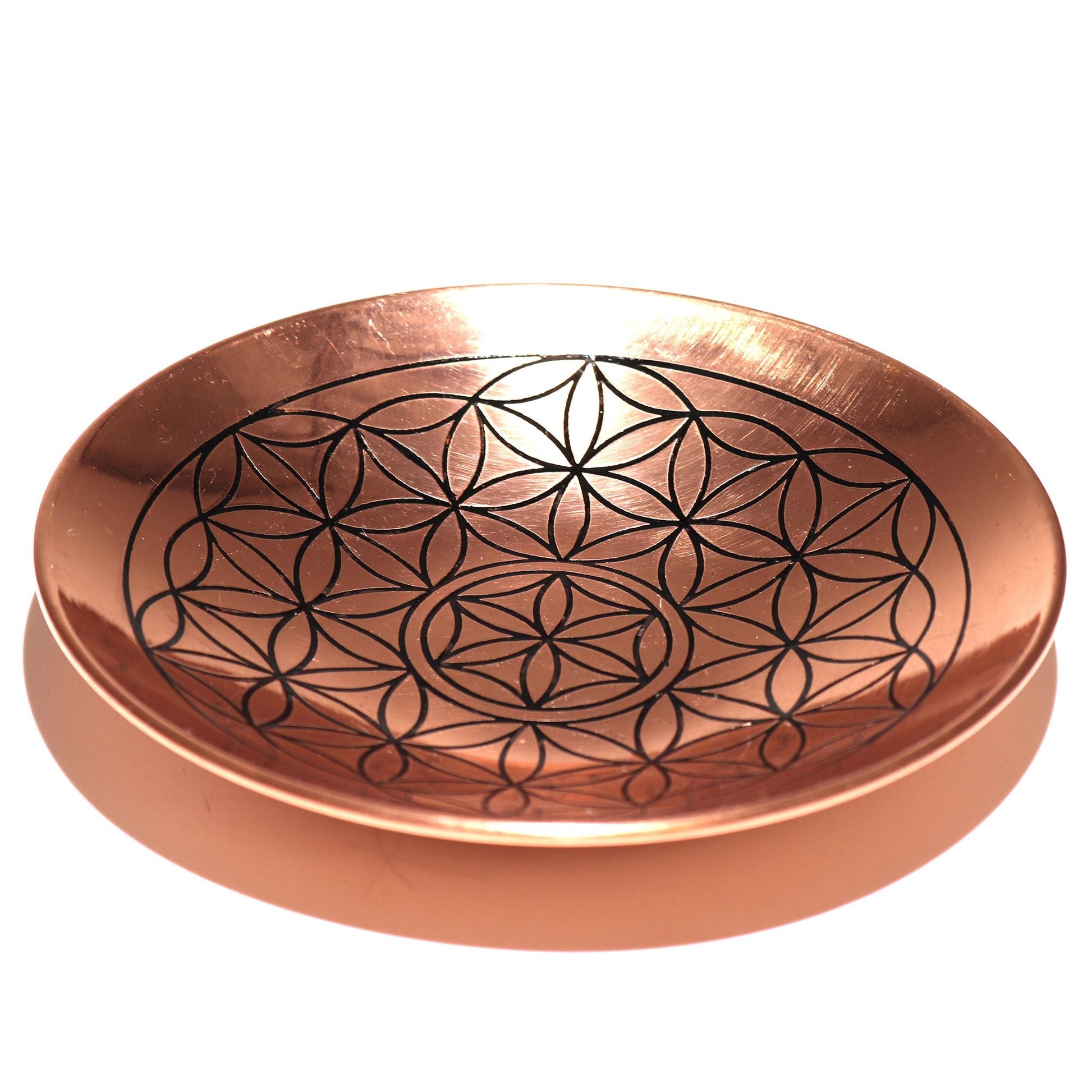 Copper Offer / Smudge Plate - Flower of Life - Luna Panther