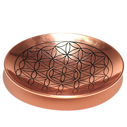 Copper Offer / Smudge Plate - Flower of Life - Luna Panther