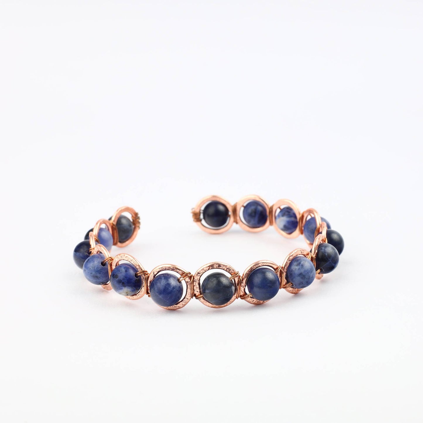 Copper & Sodalite Crystal Bracelet - Luna Panther