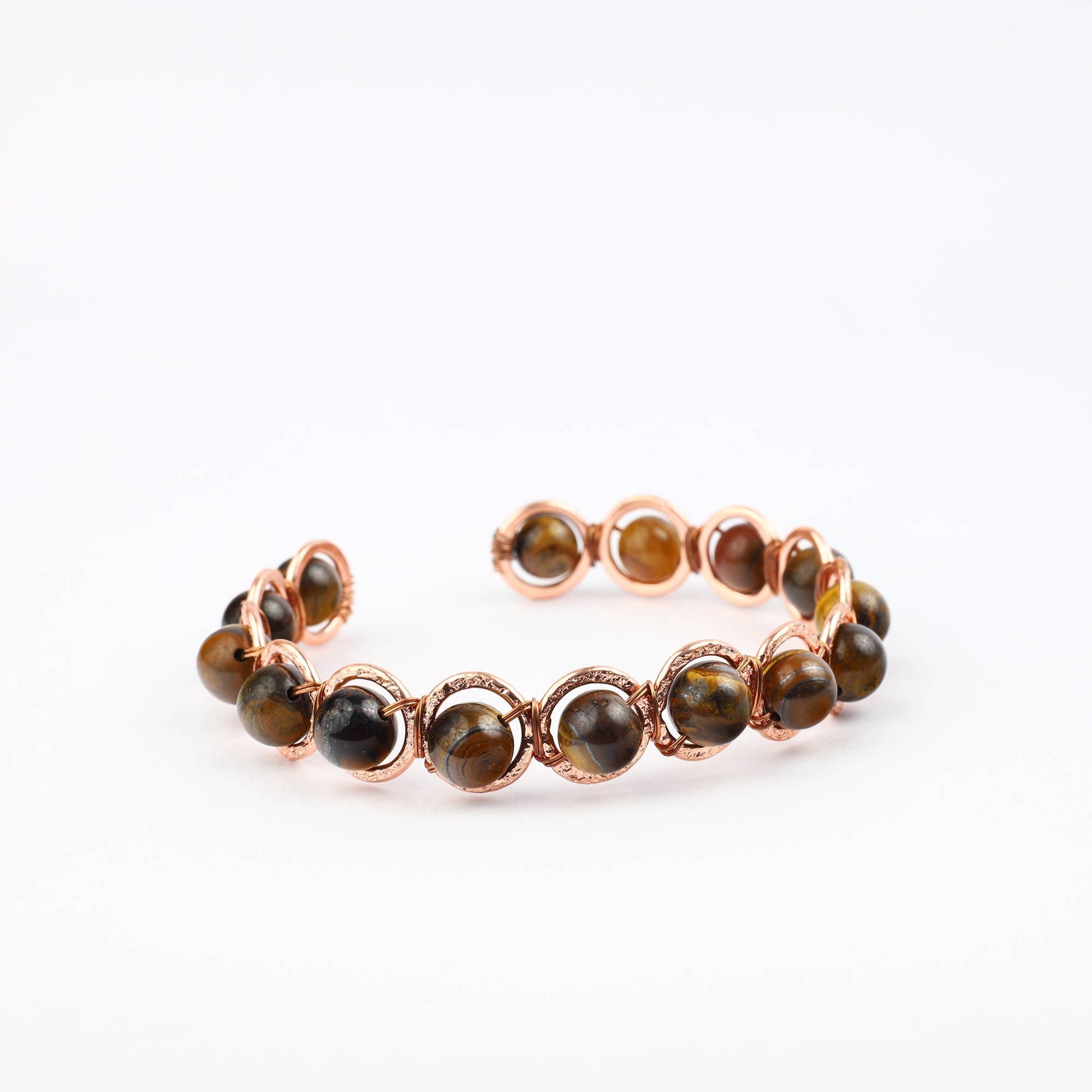 Copper & Tiger Eye Crystal Bracelet - Luna Panther