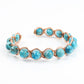 Copper & Turquoise Crystal Bracelet - Luna Panther