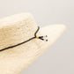 Cord Necklace Gemstone Pendant - Howlite Teardrop - Luna Panther