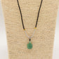 Cord Necklace Gemstone Pendant - Jade Turtle - Luna Panther