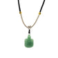 Cord Necklace Gemstone Pendant - Jade Turtle - Luna Panther