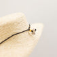 Cord Necklace Gemstone Pendant - Morganite Angel Wing - Luna Panther