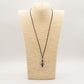 Cord Necklace Gemstone Pendant - Sodalite Mushroom - Luna Panther