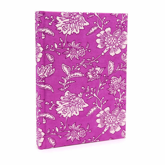 Cotton Bound Notebooks 20x15cm - 96 pages - Antique Fuchsia - Luna Panther