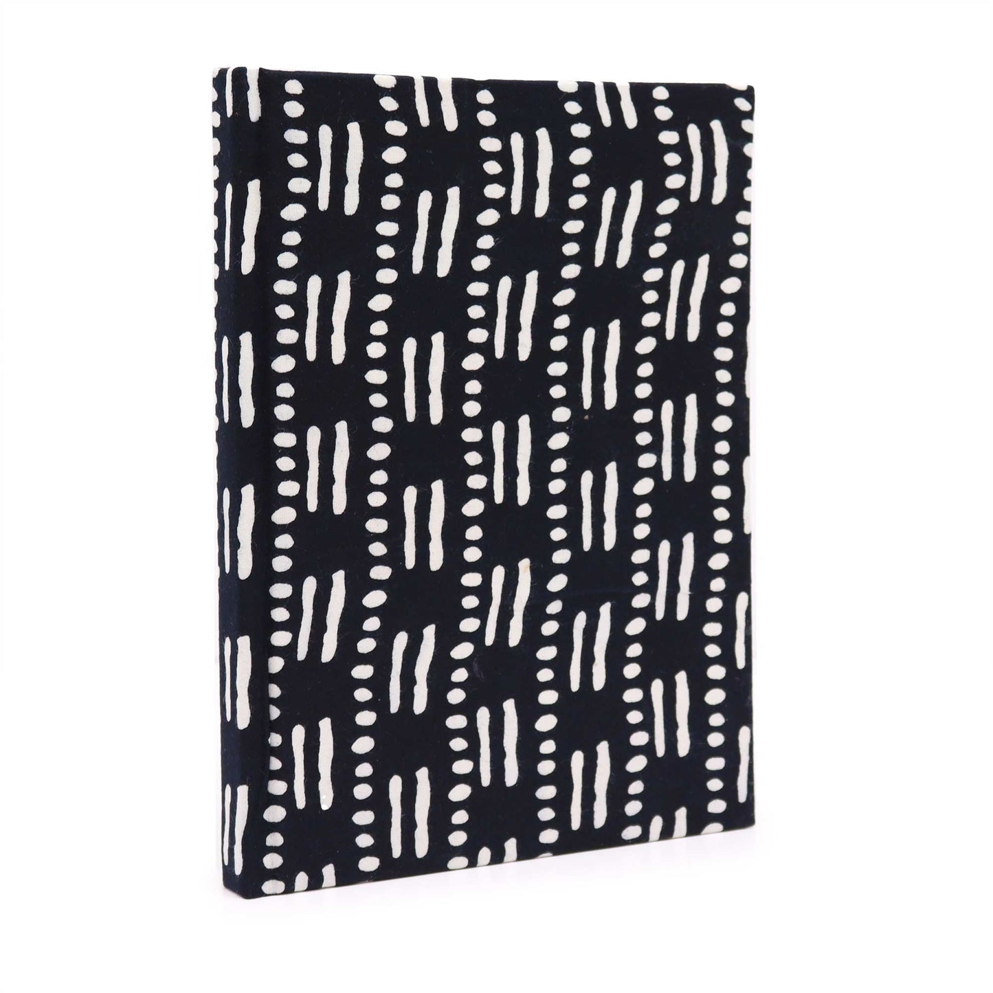 Cotton Bound Notebooks 20x15cm - 96 pages - Black Dots & Dashes - Luna Panther