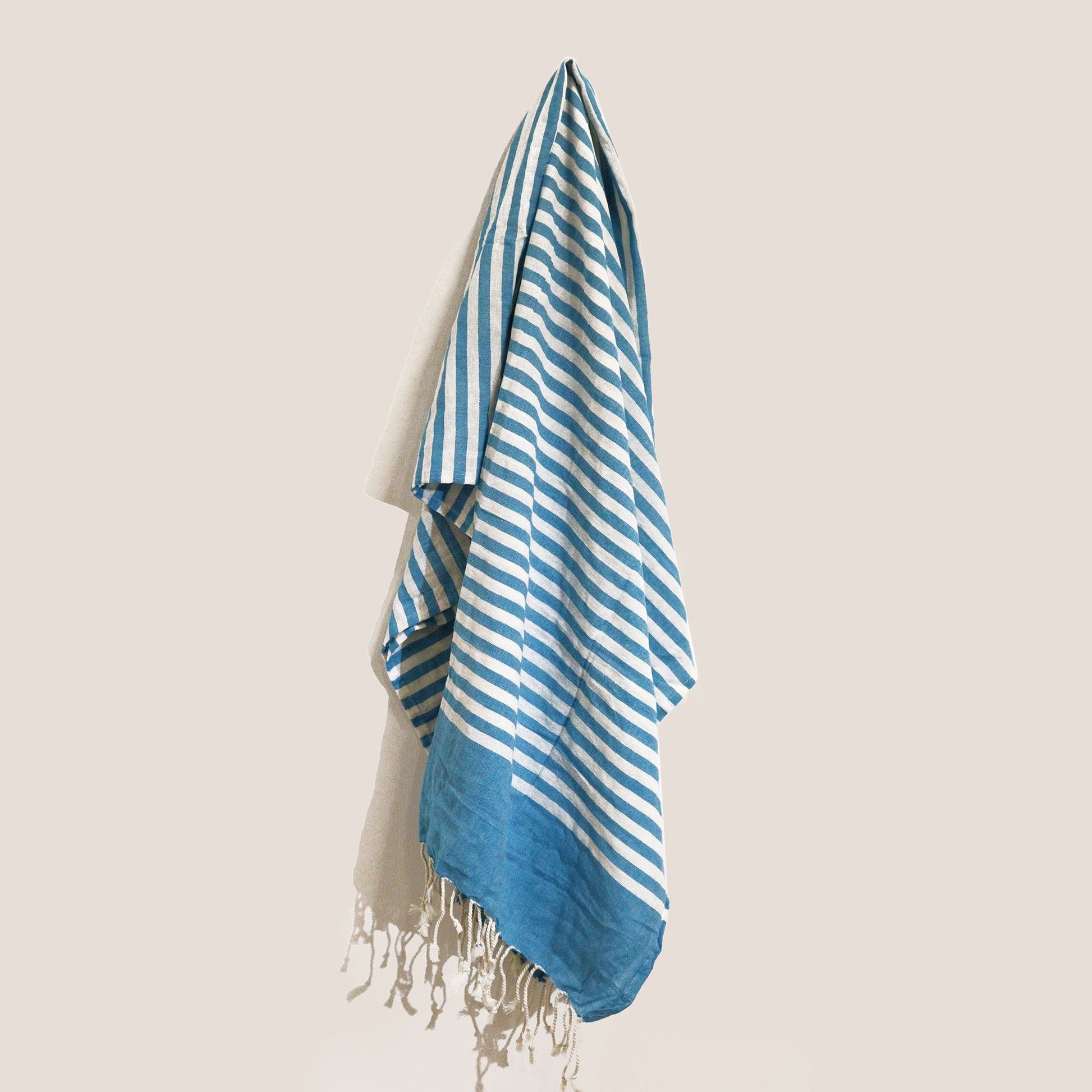 Cotton Pareo Throw - 100x180 cm - Sky Blue - Luna Panther