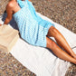Cotton Pareo Throw - 100x180 cm - Sky Blue - Luna Panther