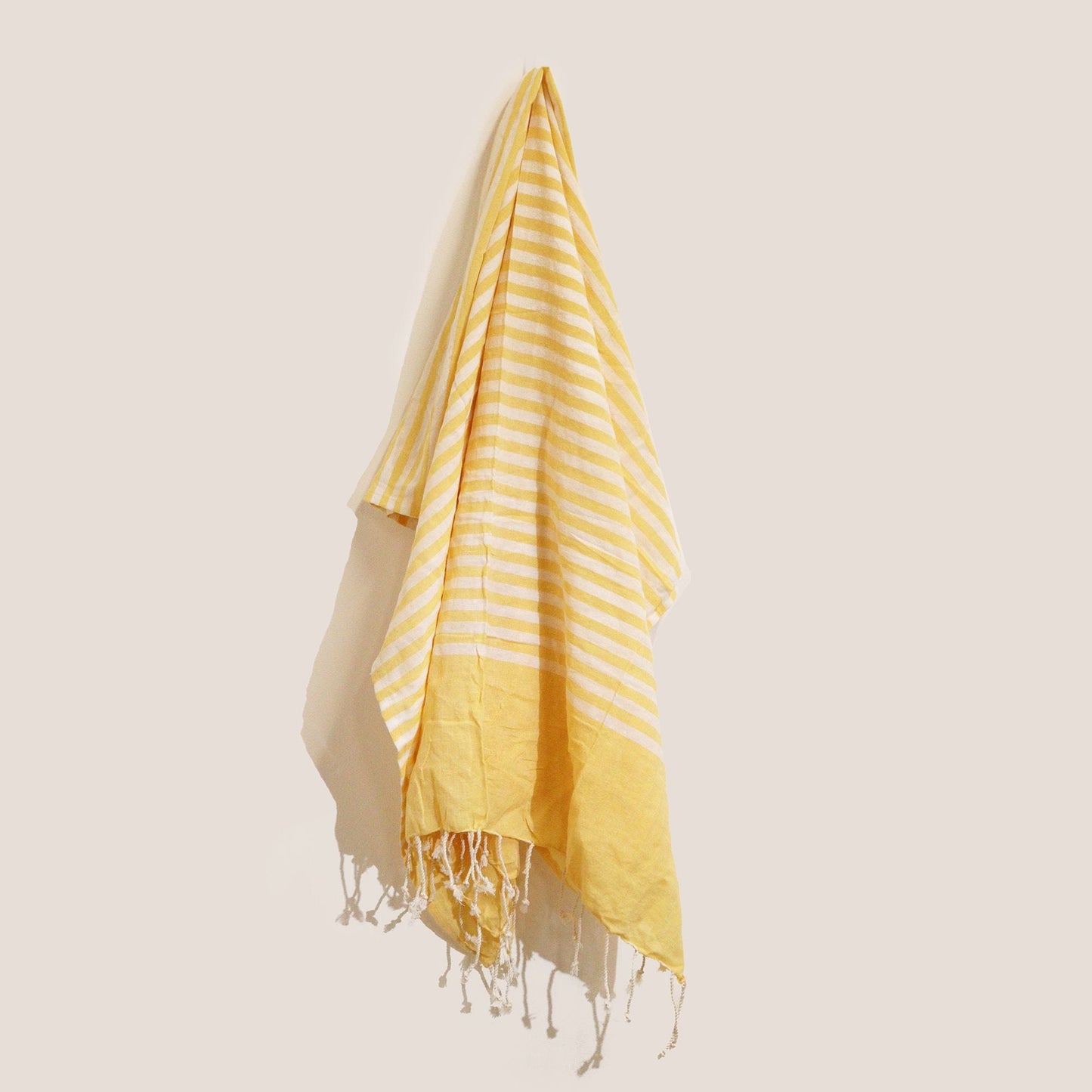Cotton Pareo Throw - 100x180 cm - Sunny Yellow - Luna Panther