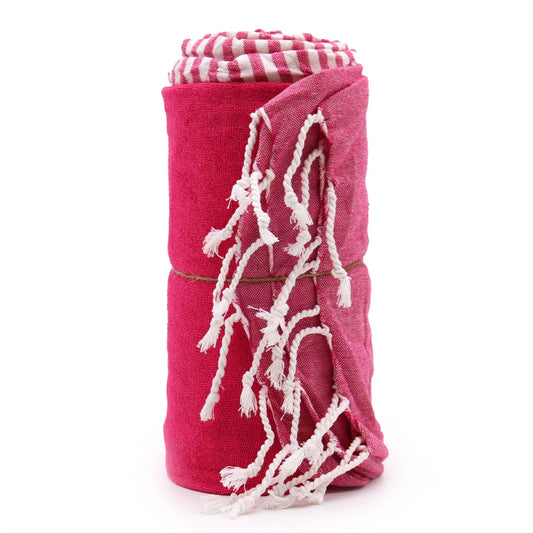 Cotton Pareo Towel - 100x180 cm - Hot Pink - Luna Panther