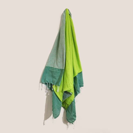 Cotton Pareo Towel - 100x180 cm - Picnic Green - Luna Panther alternate view