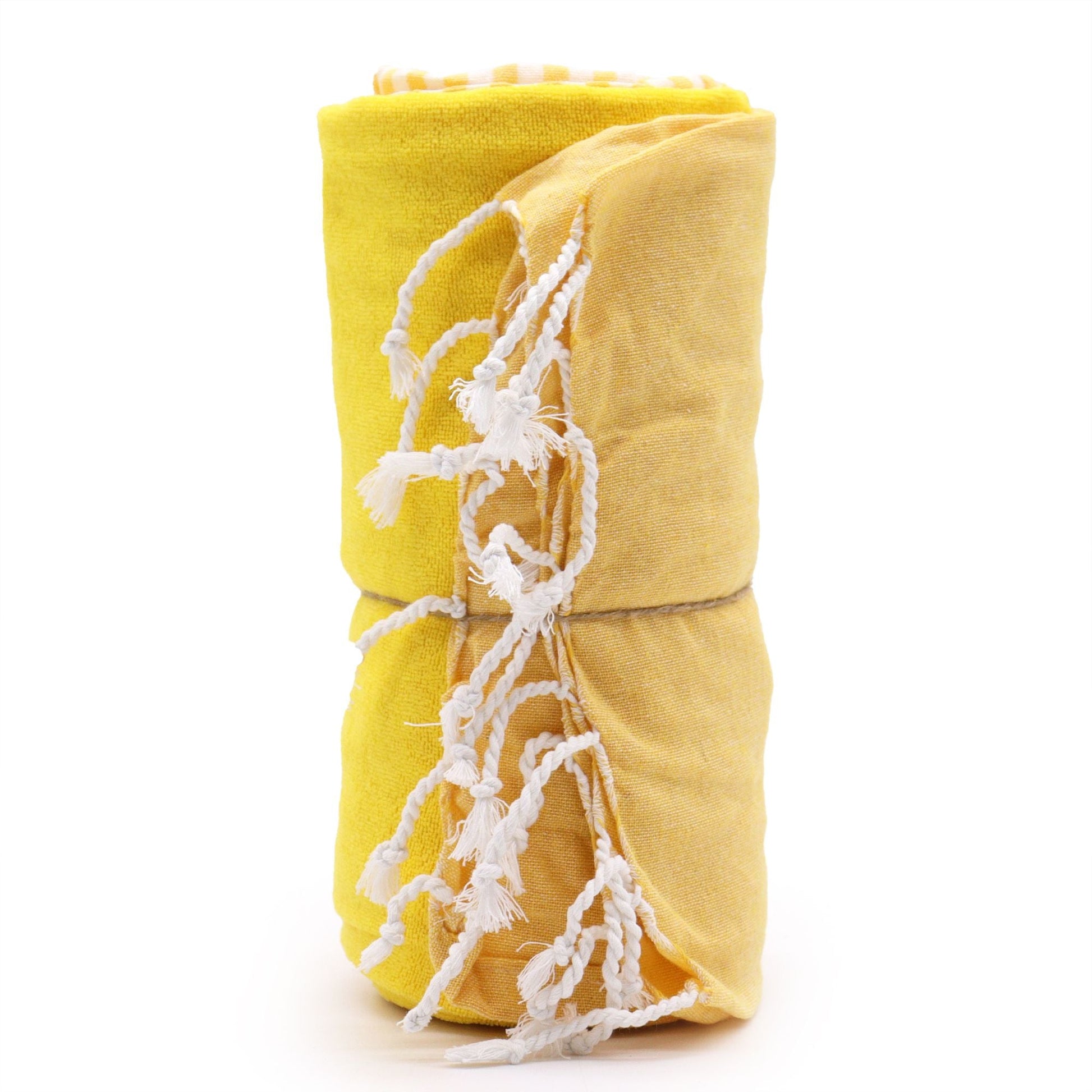 Cotton Pareo Towel - 100x180 cm - Sunny Yellow - Luna Panther