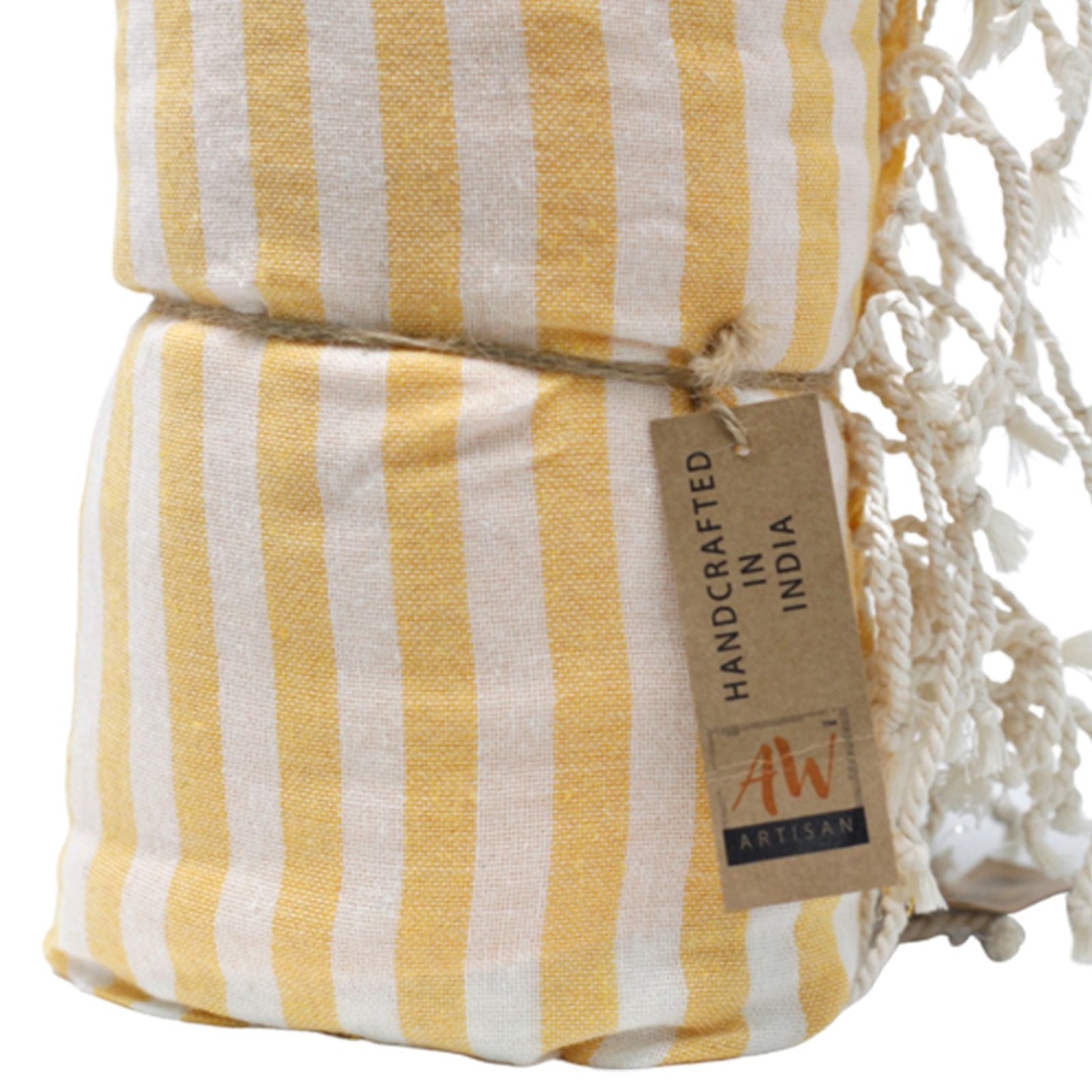 Cotton Pareo Towel - 100x180 cm - Sunny Yellow - Luna Panther
