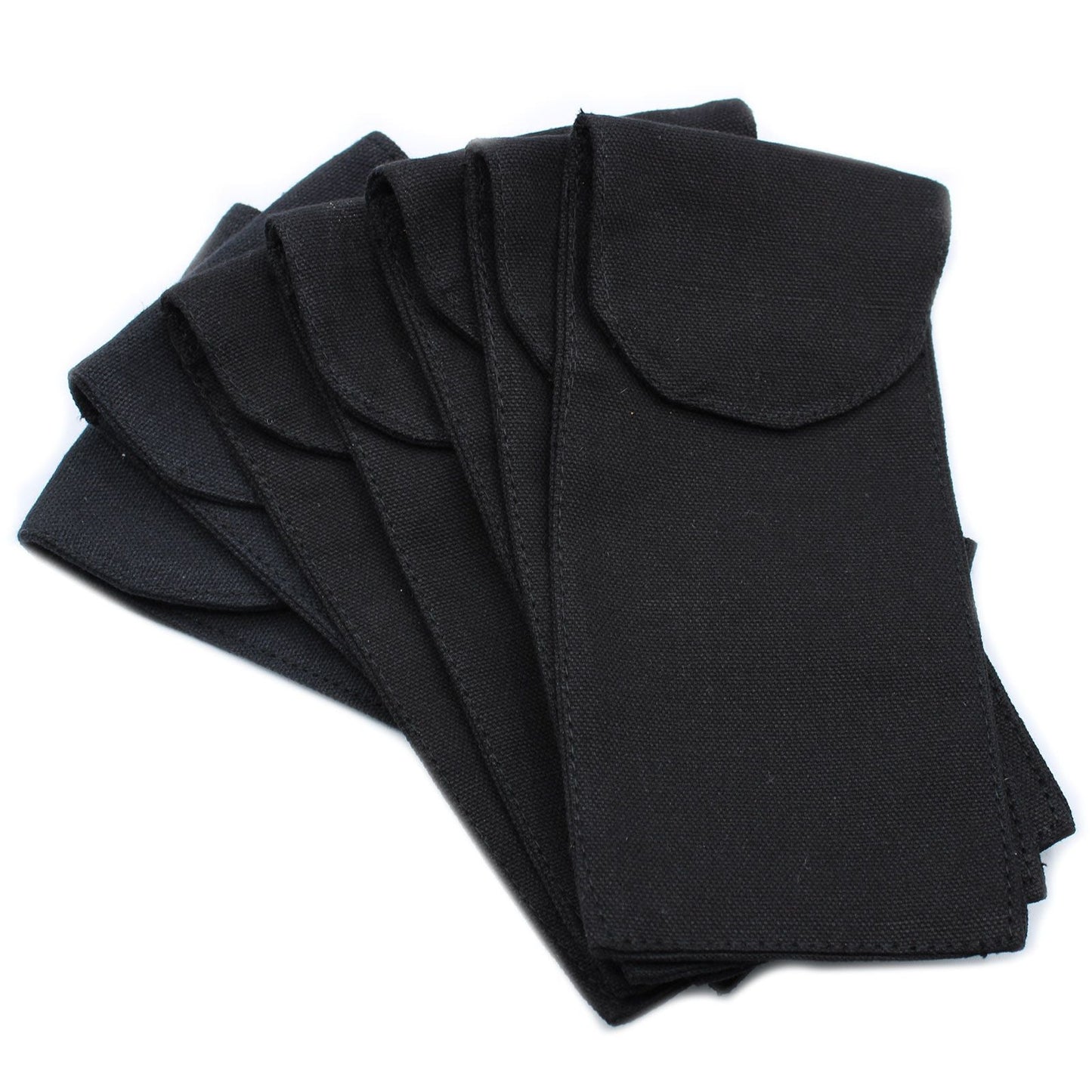 Cotton Pouch for Gemstone Face Rollers - Black (9 × 19 cm) - Luna Panther