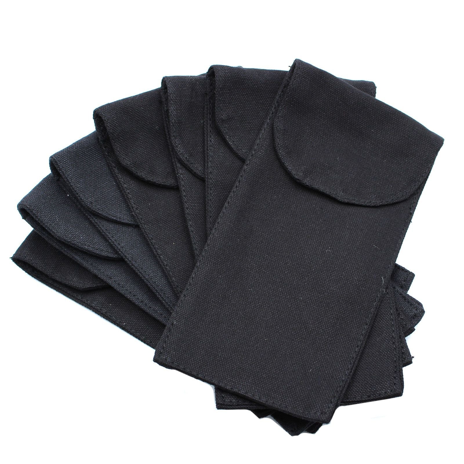 Cotton Pouch for Gemstone Face Rollers - Black (9 × 19 cm) - Luna Panther