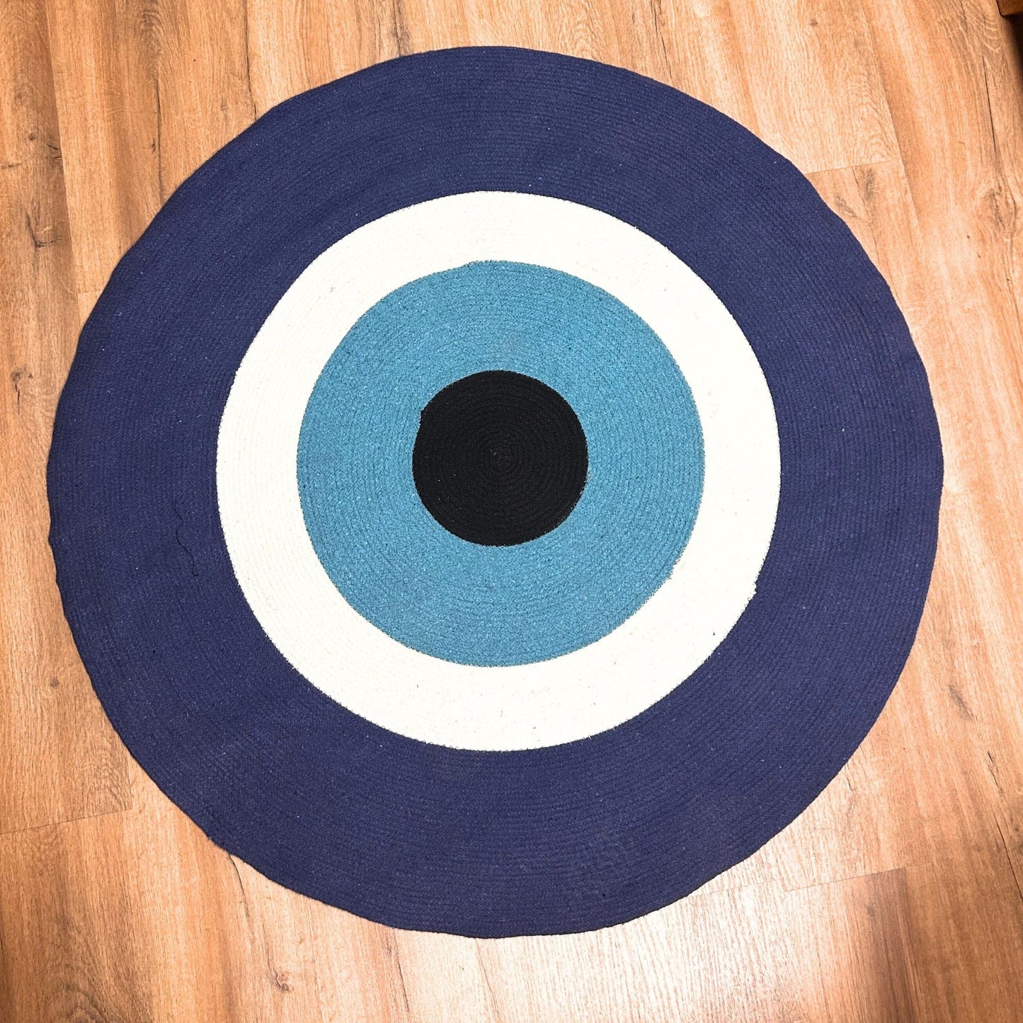 Cotton Rope Evil Eye Rug - Luna Panther