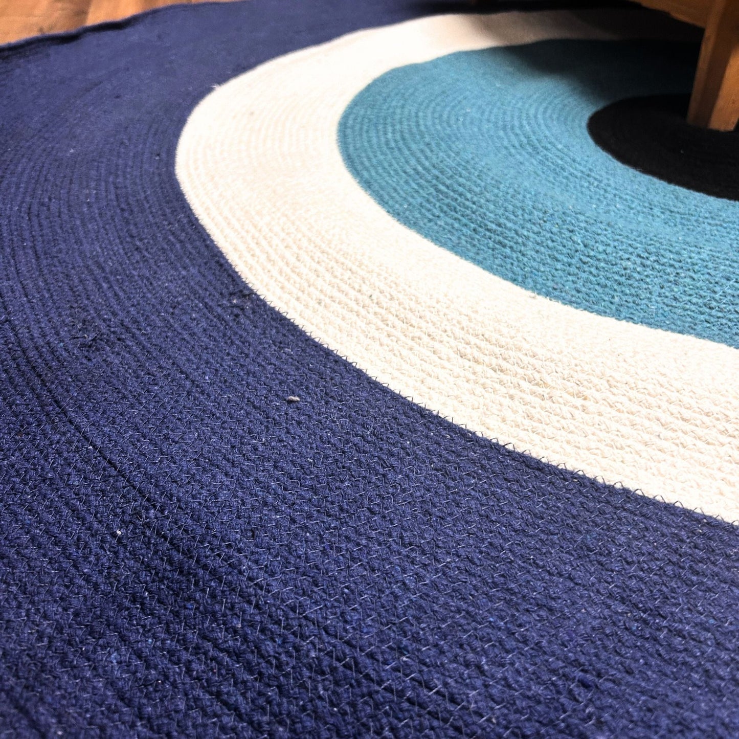 Cotton Rope Evil Eye Rug - Luna Panther