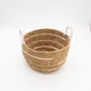 Cotton & Seagrass Large Baskets - Natural Stripes - Set of 3 - Luna Panther