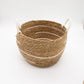 Cotton & Seagrass Large Baskets - Natural Stripes - Set of 3 - Luna Panther