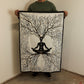 Cotton Wall Art (70x110cm) - Chakra Earth Connection - Luna Panther