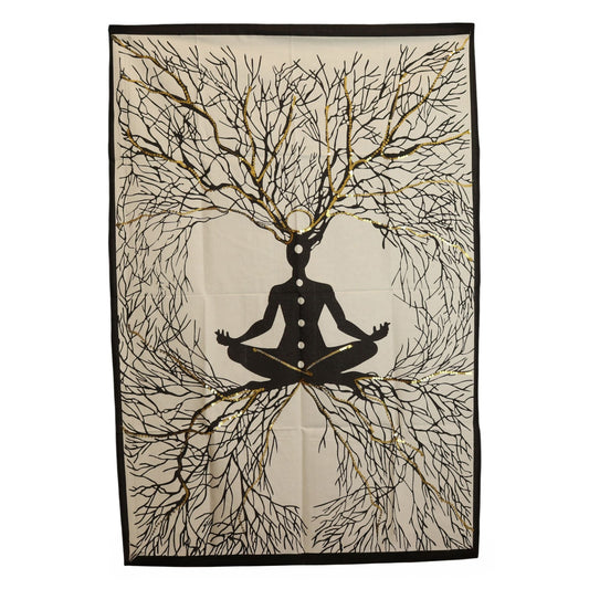 Cotton Wall Art (70x110cm) - Chakra Earth Connection - Luna Panther alternate view