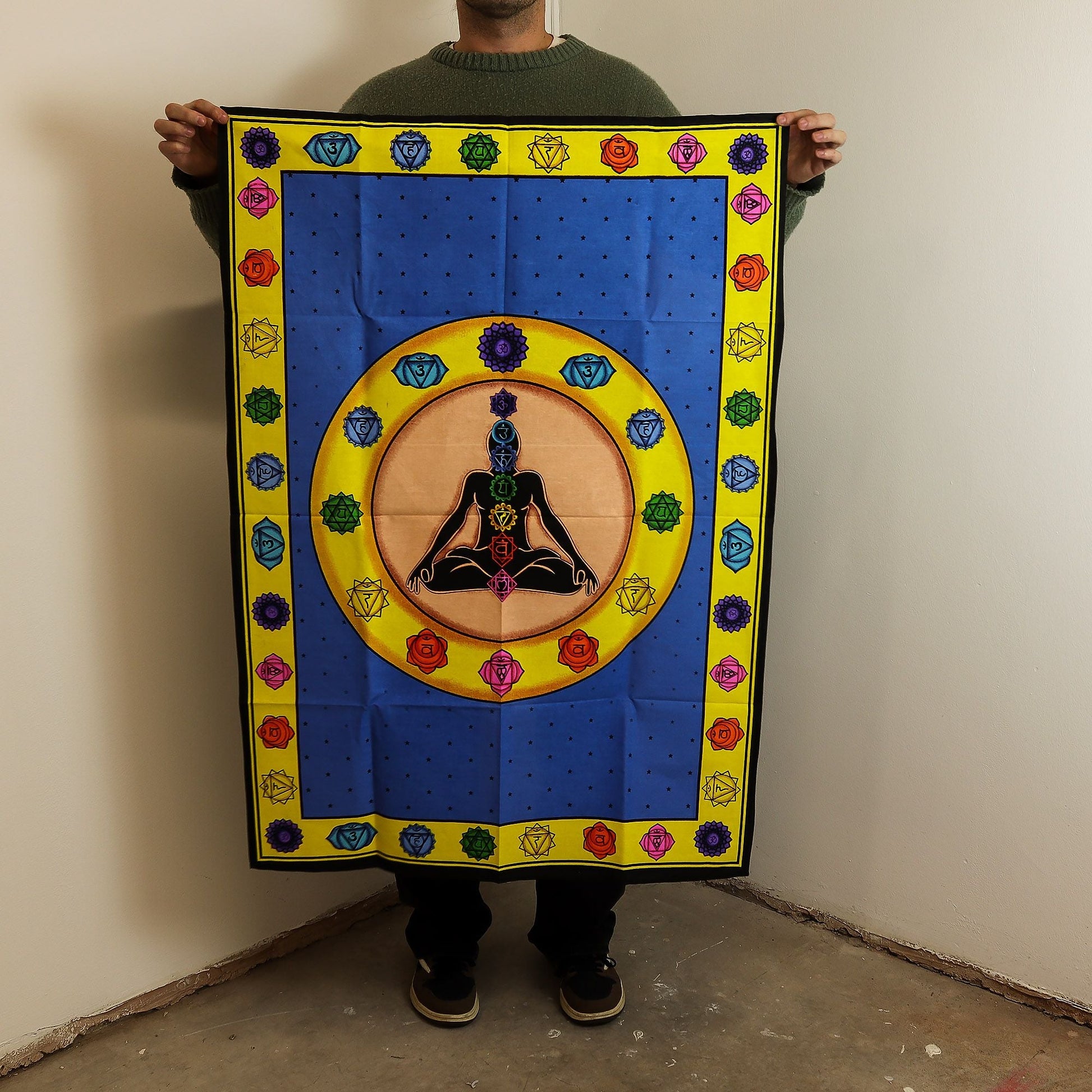 Cotton Wall Art (70x110cm) - Chakra Vibrant - Luna Panther