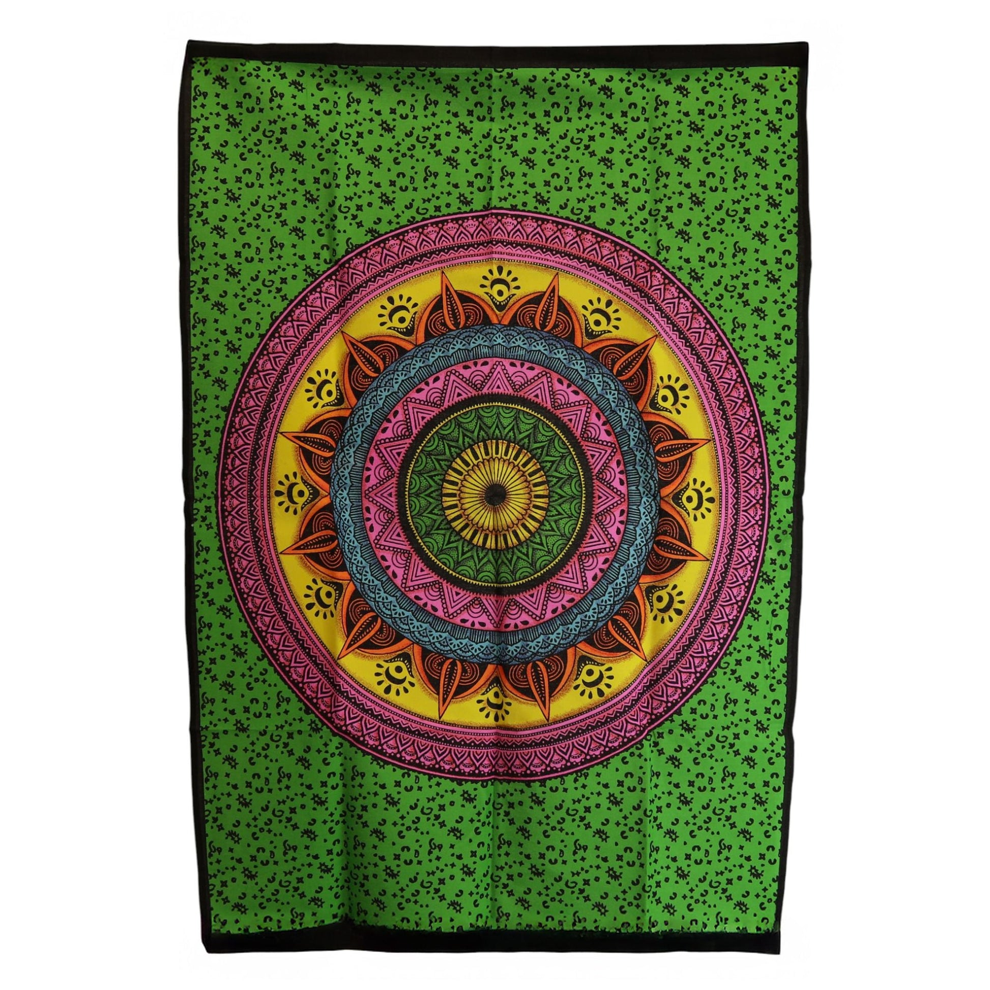 Cotton Wall Art (70x110cm) - Mandala Vibrant - Luna Panther