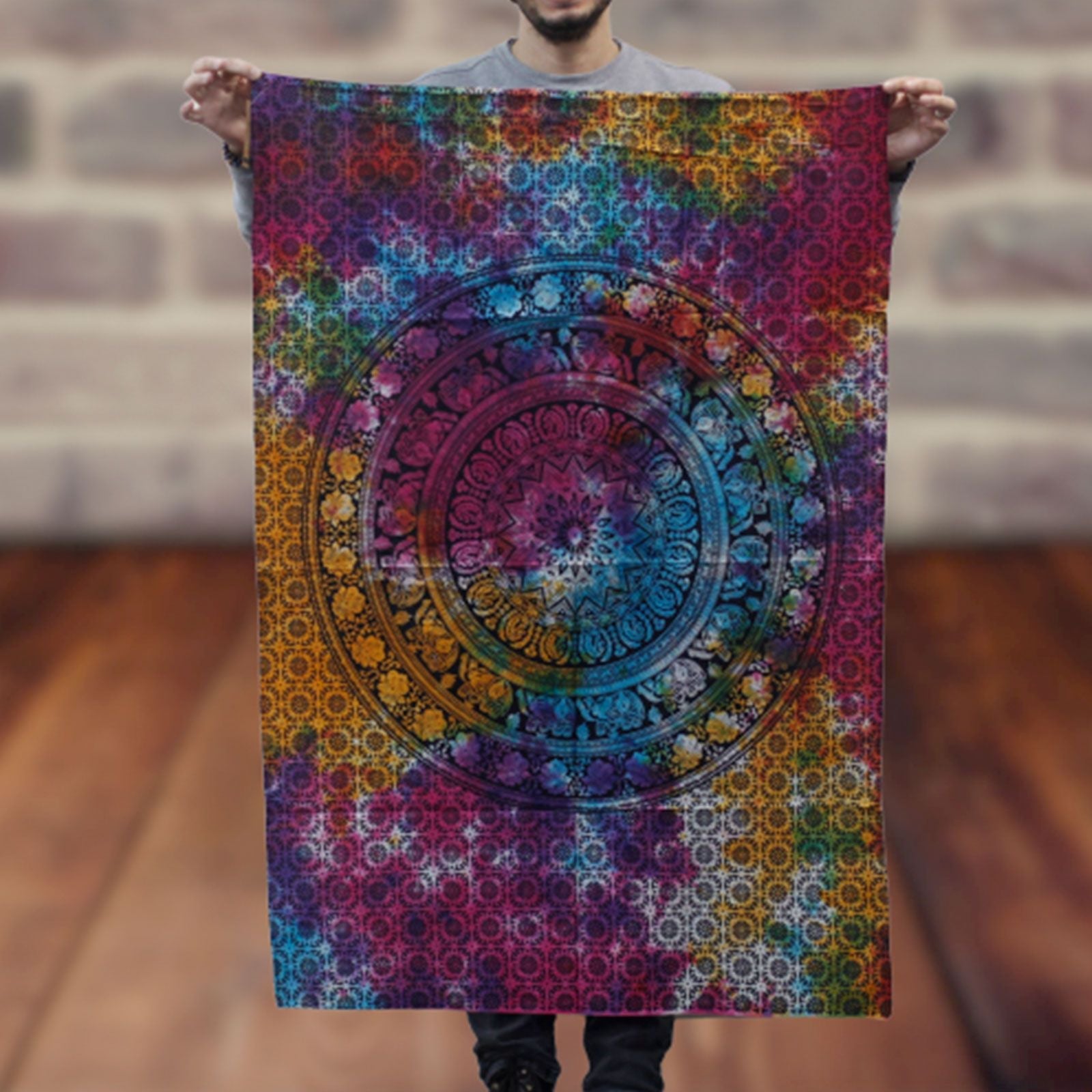Cotton Wall Art - Mandala Elephant - Luna Panther