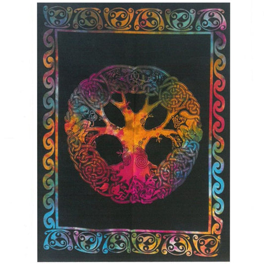 Cotton Wall Art - Tree with Adam & Eve - Luna Panther