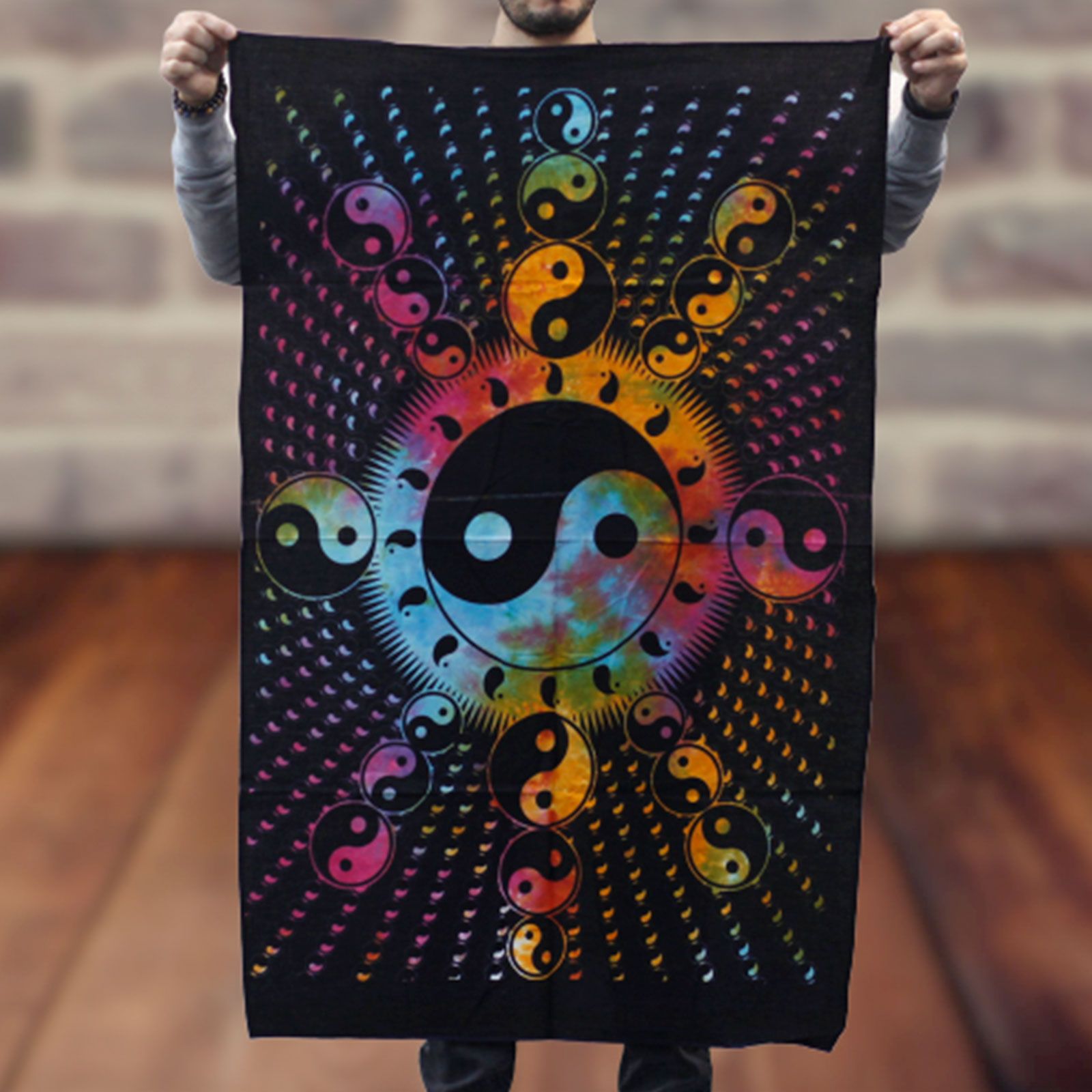 Cotton Wall Art - Yin Yang - Luna Panther