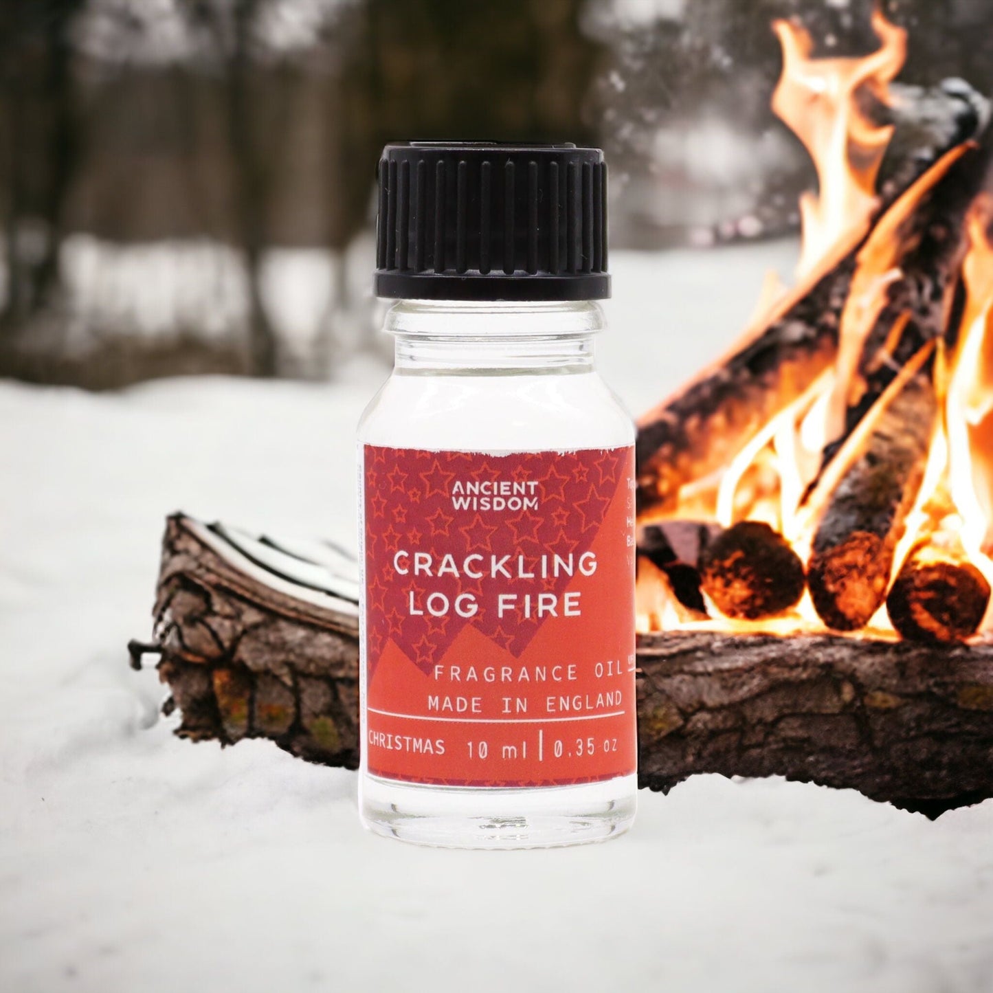 Crackling Log Fire Fragrance Oil 10ml - Luna Panther