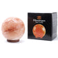 Polished Crafted Salt Lamp Football featuring natural patterning and unique variations - Luna Panther
