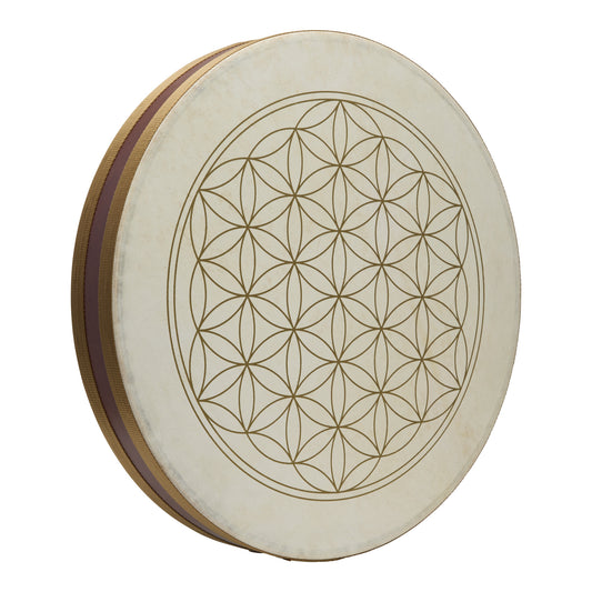 MEINL Sonic Energy 18" Flower of Life Wave Drum, goat heads at Luna Panther