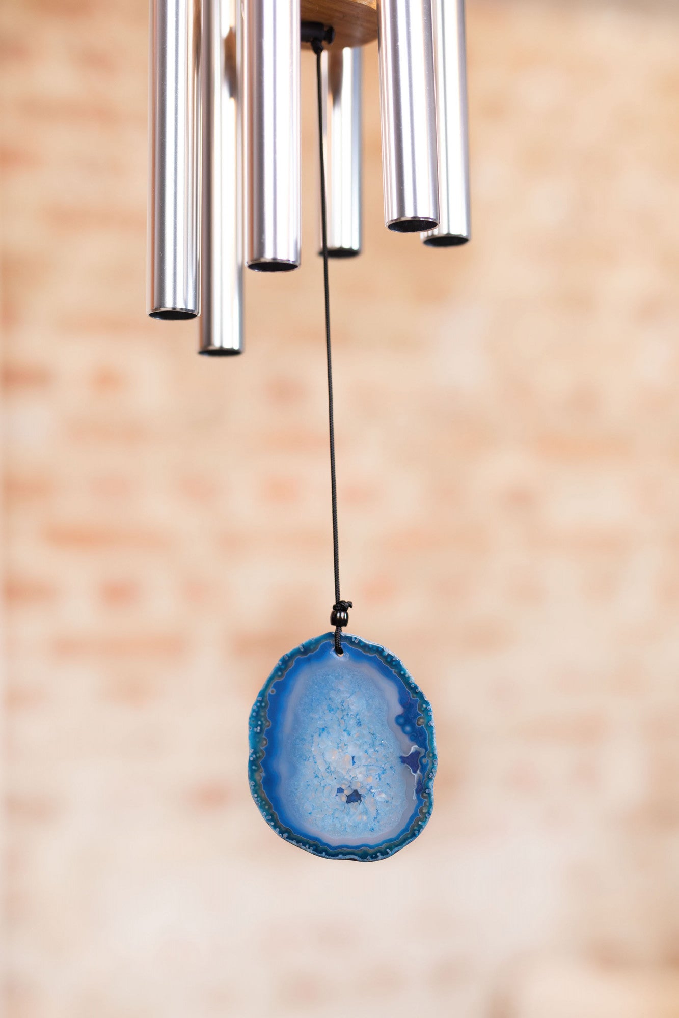 MEINL Sonic Energy Blue Agate Meditation Chime 29"/73 cm - 432 Hz - Silver detail view 5 at Luna Panther