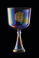 MEINL Sonic Energy Crystal Singing Chalice 8" - F3/Heart Chakra/440 Hz - Flower of Life/Purple detail view 3 at Luna Panther