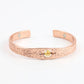 Copper Bracelet with Natural Citrine Crystal