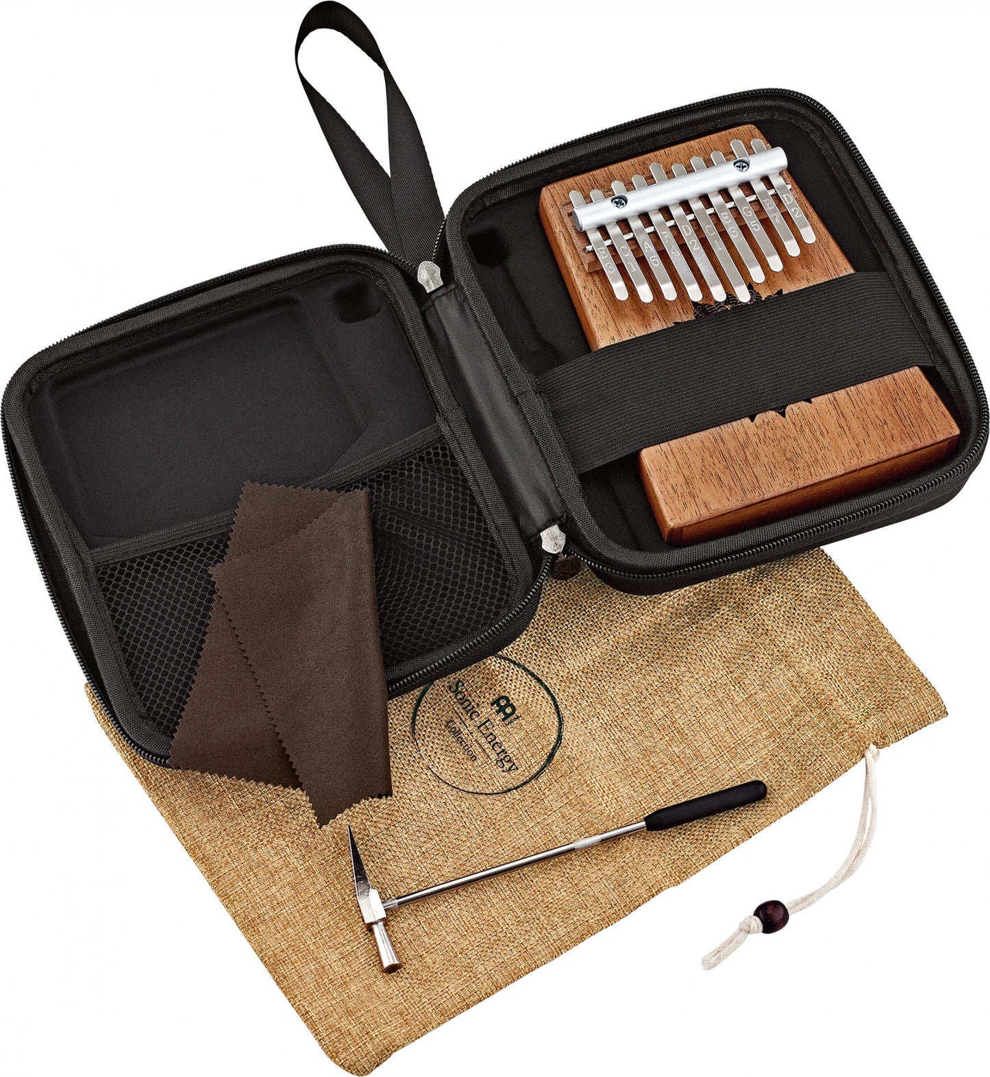 Meinl Sonic Energy Soundhole Kalimba - 10 notes / mahogany detail view 9 at Luna Panther