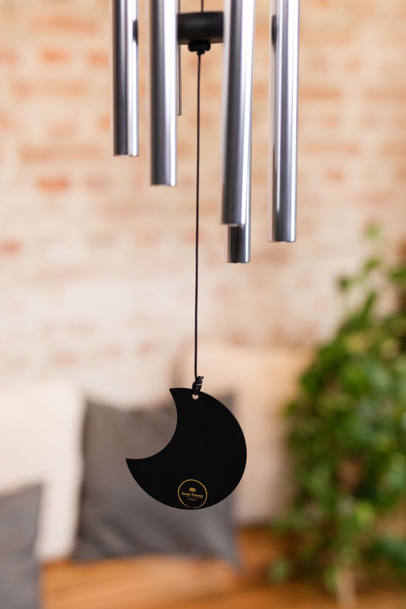 MEINL Sonic Energy Moon Meditation Chime 32"/80 cm - 432 Hz - Round Arch/Silver detail view 5 at Luna Panther